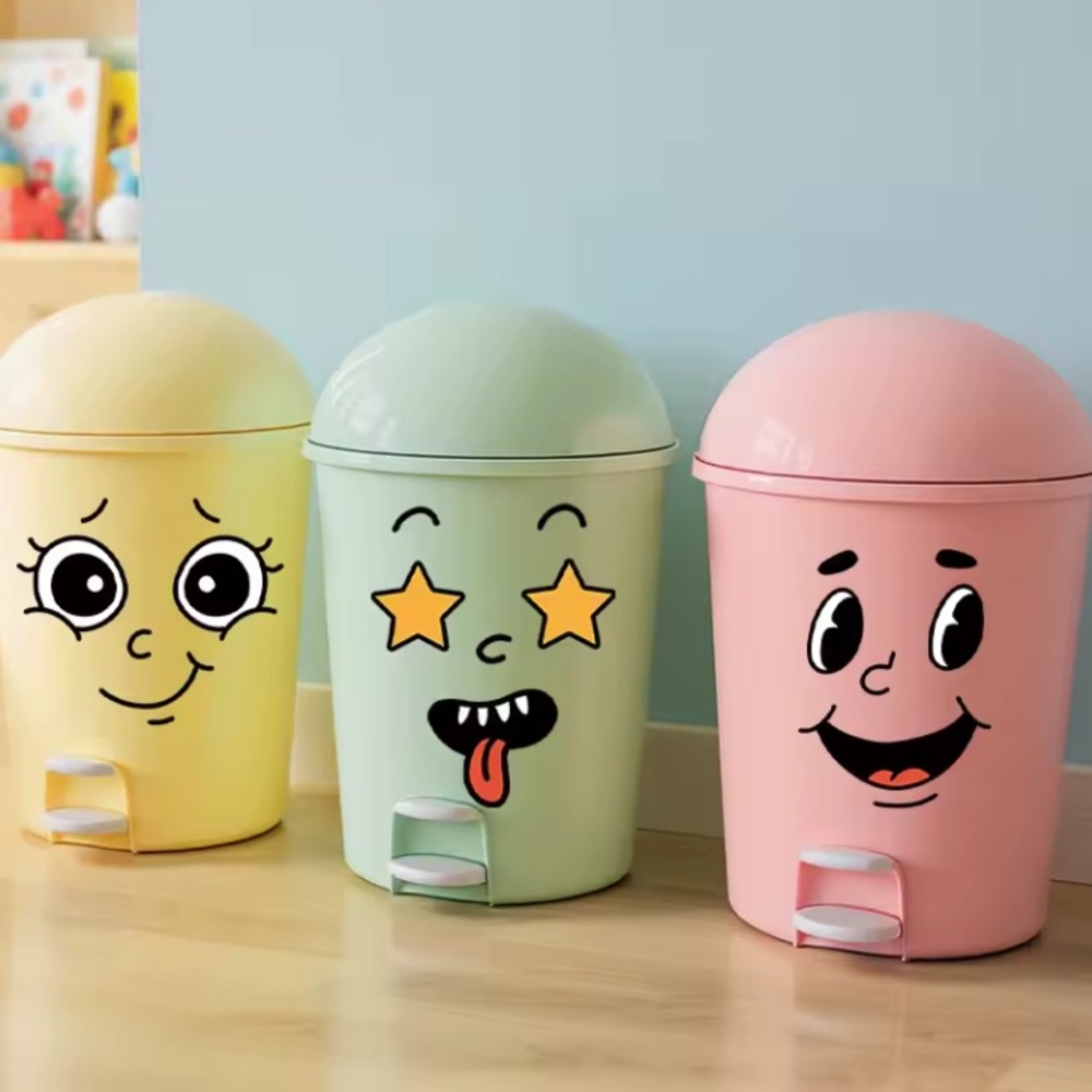 Colorful Cartoon Trash Or Container Stickers - Picture 3 of 9